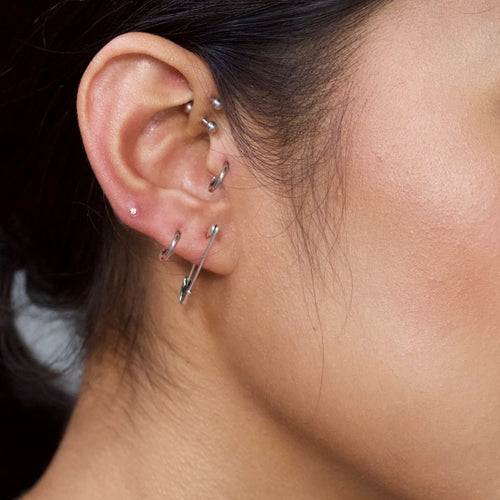Oversized Safety Pin Earring – STUDIOCULT